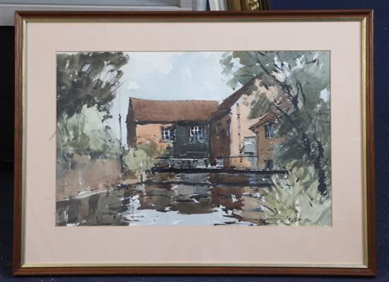 Edward Wesson (1910-1983) Bosham Mill 12.25 x 19.25in.